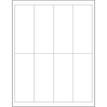 BOX PARTNERS Tape Logic LL163 2 x 5 in. White Rectangle Laser Labels - Pack of 800 LL163